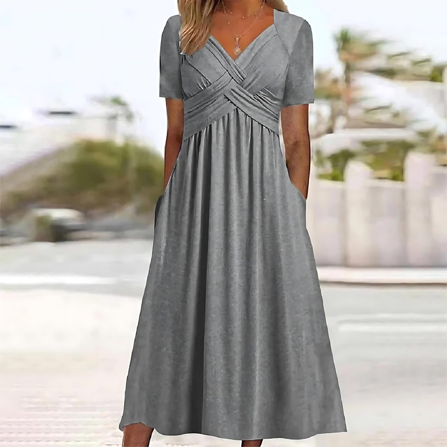 Alana™ | Elegant Midi Dress - ENVI