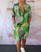 ALIRA™ - VIBRANT PATTERNED DRESS - ENVI