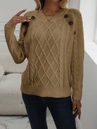 Amelia™ | Cable Knit Sweater - ENVI