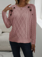 Amelia™ | Cable Knit Sweater - ENVI