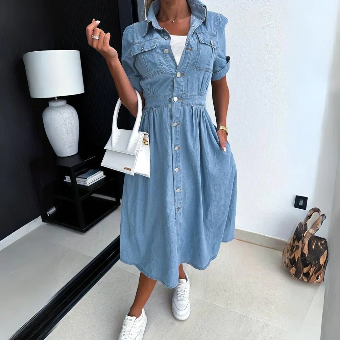 Amelia | Trendy Denim Dress - ENVI