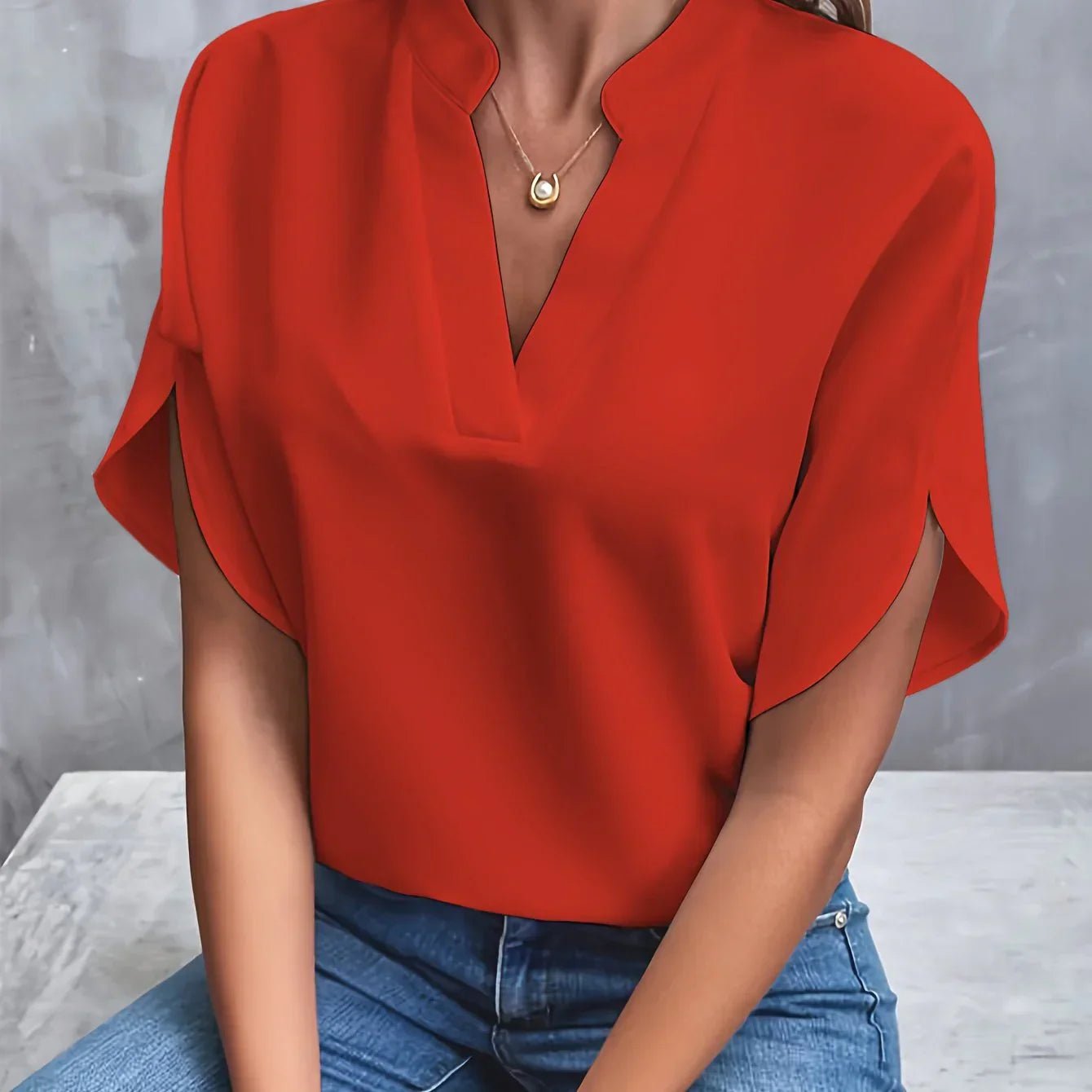 Camilla™ | Casual V - Neck Blouse - ENVI