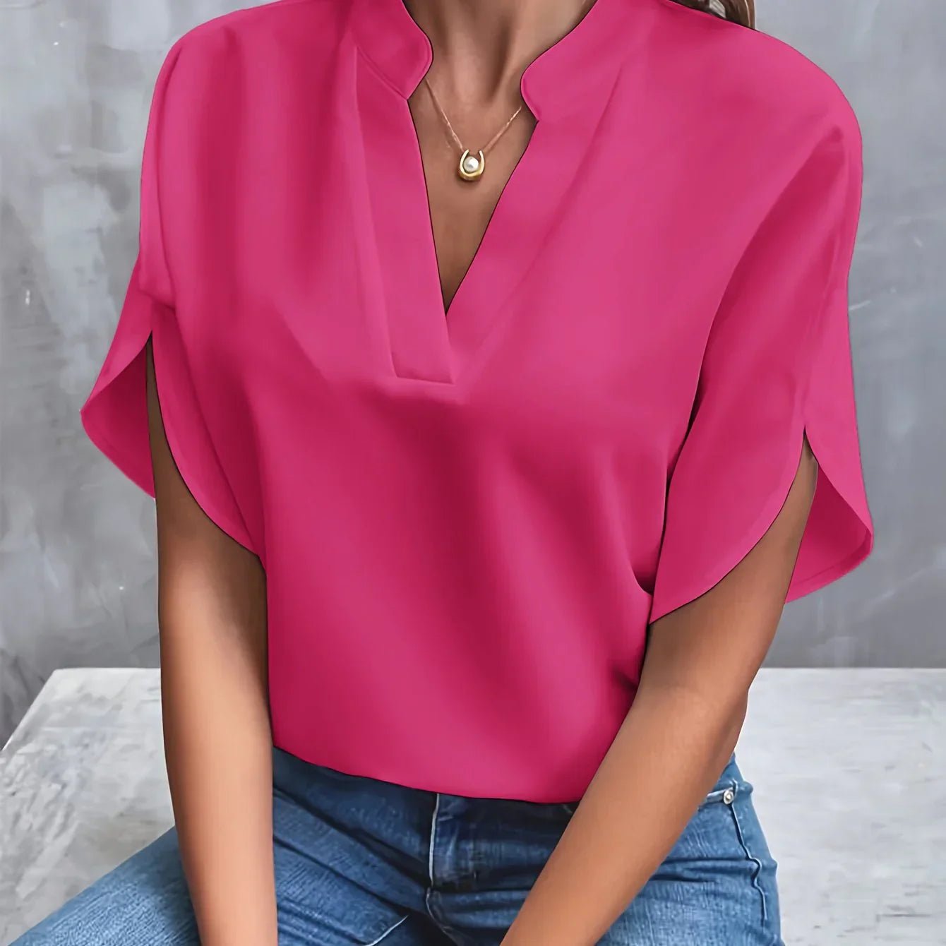 Camilla™ | Casual V - Neck Blouse - ENVI