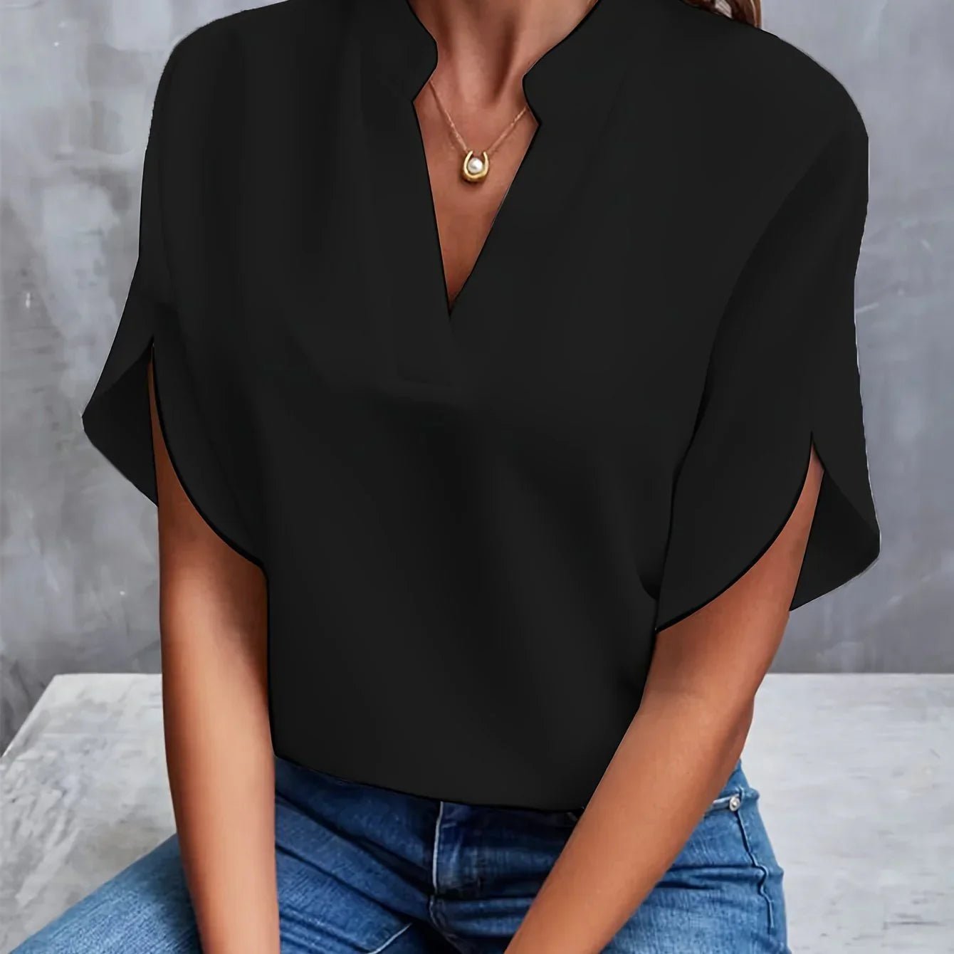 Camilla™ | Casual V - Neck Blouse - ENVI