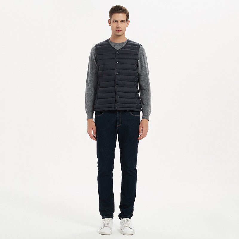 Corey™ | Autumn - Winter Cross - Border Quilted Cotton Vest - ENVI