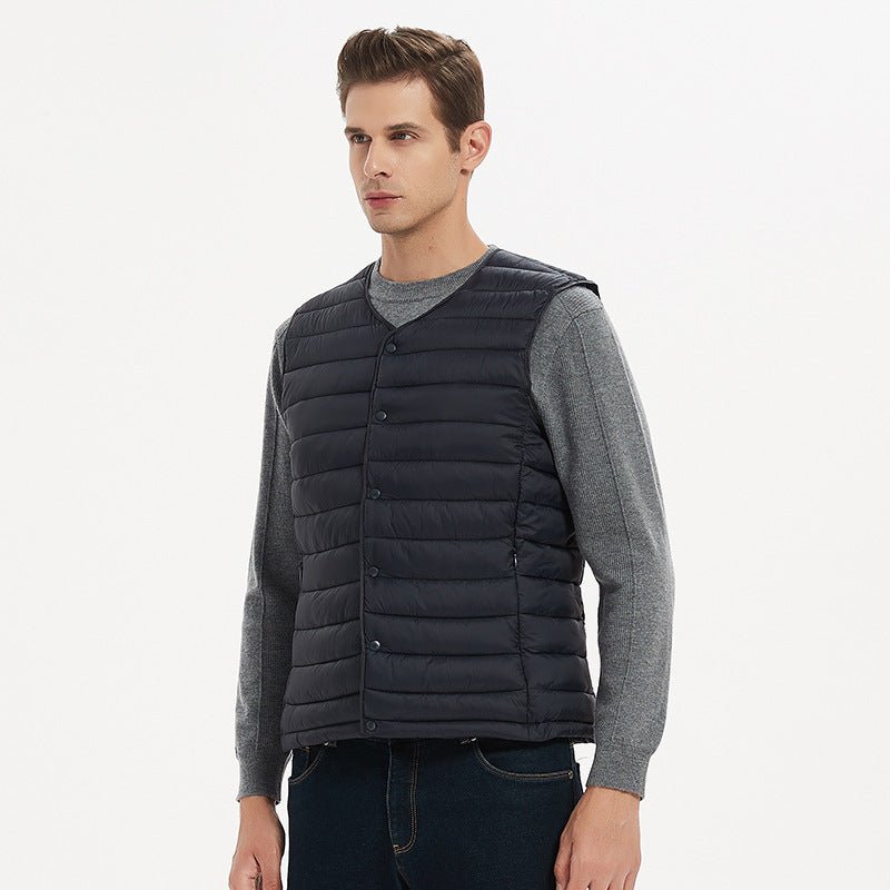 Corey™ | Autumn - Winter Cross - Border Quilted Cotton Vest - ENVI