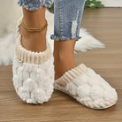 Cozy Winter Fuzzy Slippers - Soft, Warm, and Comfortable Closed - Toe Shoes for Indoor Bedroom Use - Plush Slip - On Design with Gentle Grip Sole - ENVI