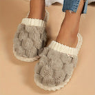 Cozy Winter Fuzzy Slippers - Soft, Warm, and Comfortable Closed - Toe Shoes for Indoor Bedroom Use - Plush Slip - On Design with Gentle Grip Sole - ENVI