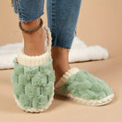 Cozy Winter Fuzzy Slippers - Soft, Warm, and Comfortable Closed - Toe Shoes for Indoor Bedroom Use - Plush Slip - On Design with Gentle Grip Sole - ENVI