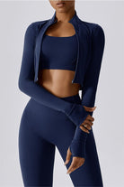 Cropped Long Sleeve Track Jacket - ENVI