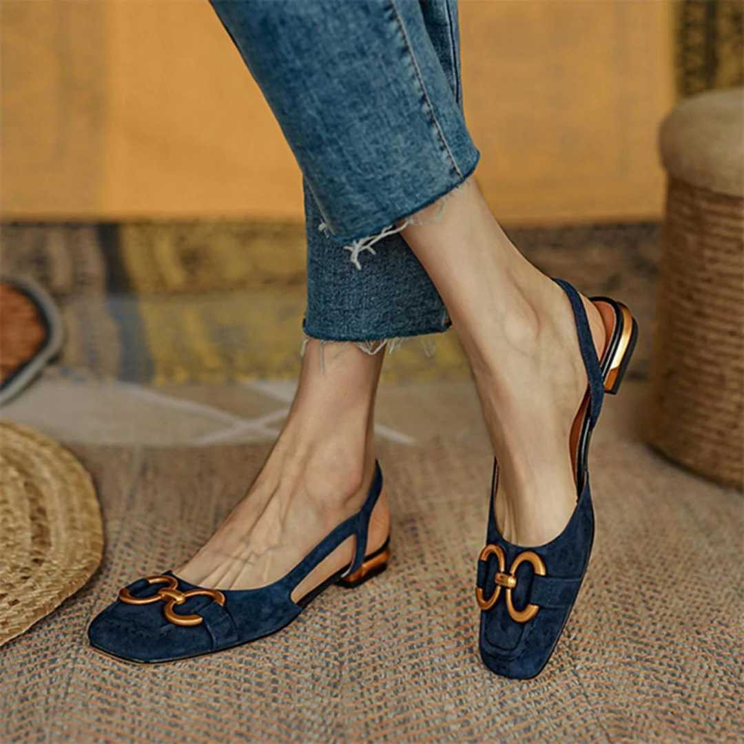 Elise | Suede Sandals - ENVI