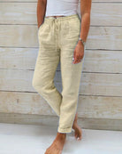 Eliza™ | Linen Fitted Pants - ENVI