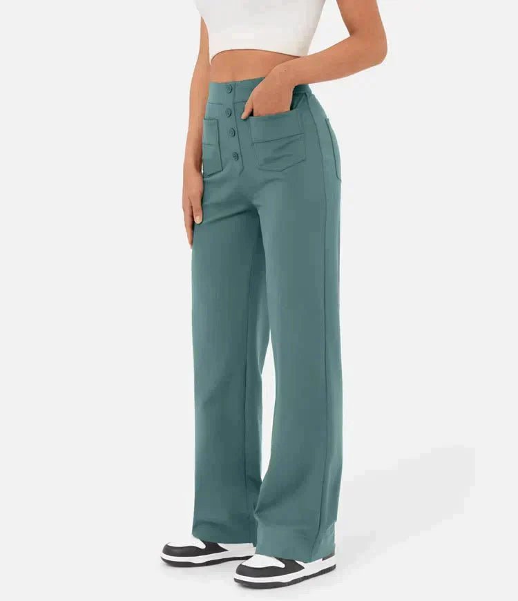 Emma™ | High Waisted Elastic Pants - ENVI