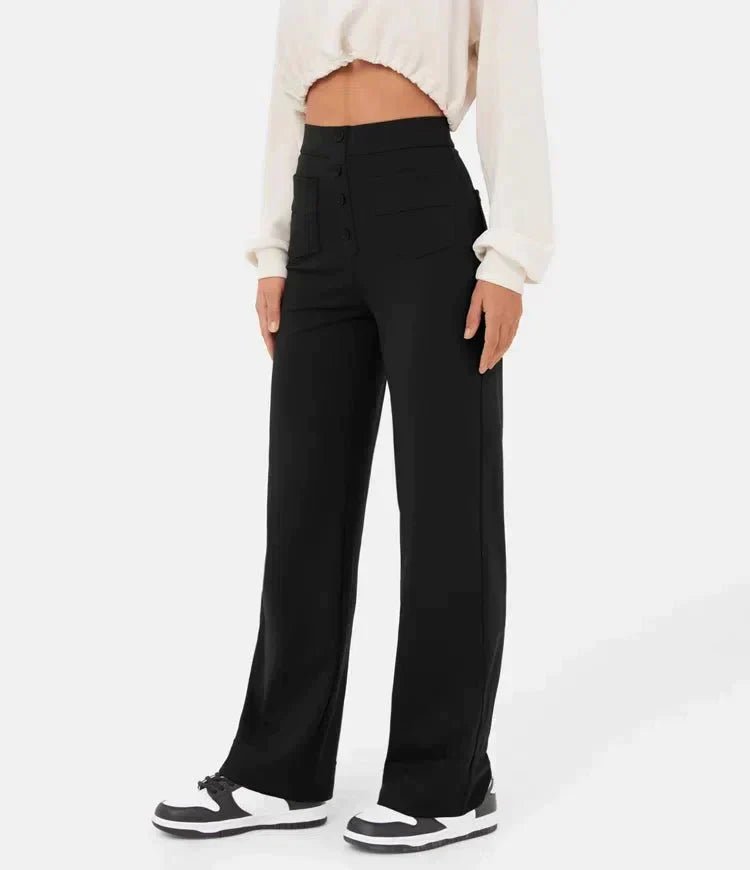 Emma™ | High Waisted Elastic Pants - ENVI