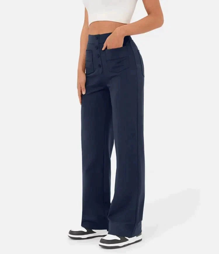 Emma™ | High Waisted Elastic Pants - ENVI