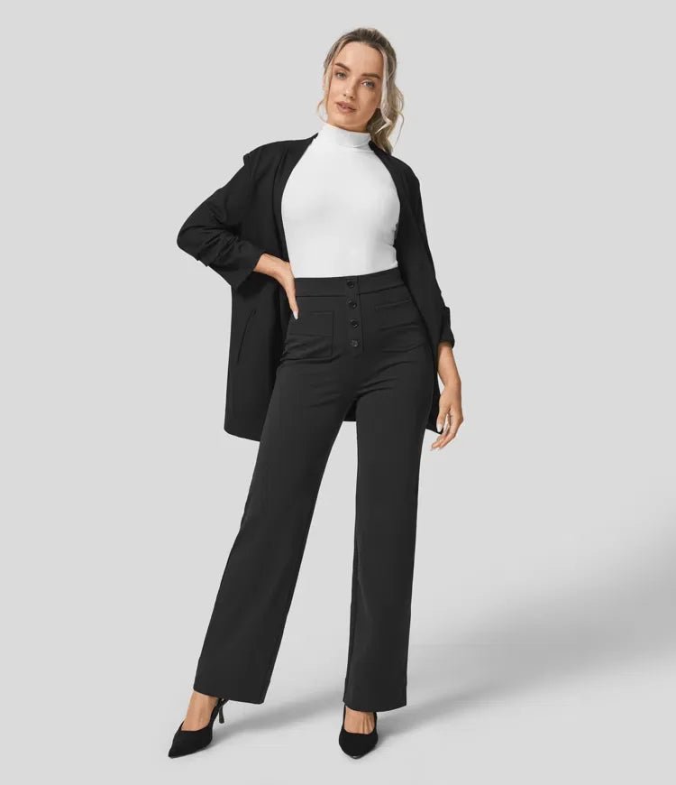 Emma™ | High Waisted Elastic Pants - ENVI