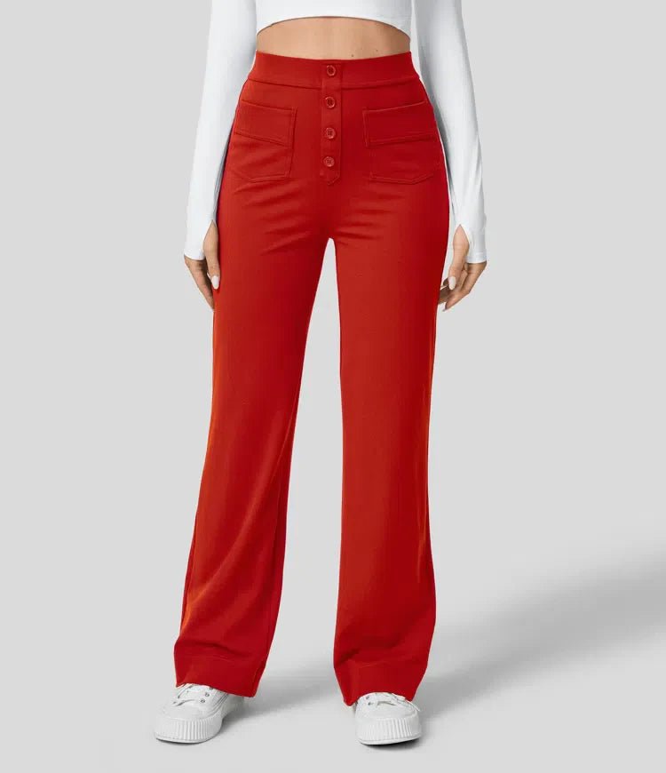 Emma™ | High Waisted Elastic Pants - ENVI