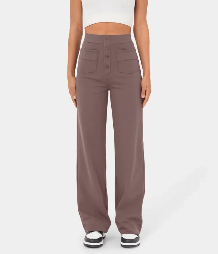 Emma™ | High Waisted Elastic Pants - ENVI