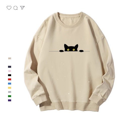 Felix™ | Cozy Cat Print Sweatshirt - ENVI