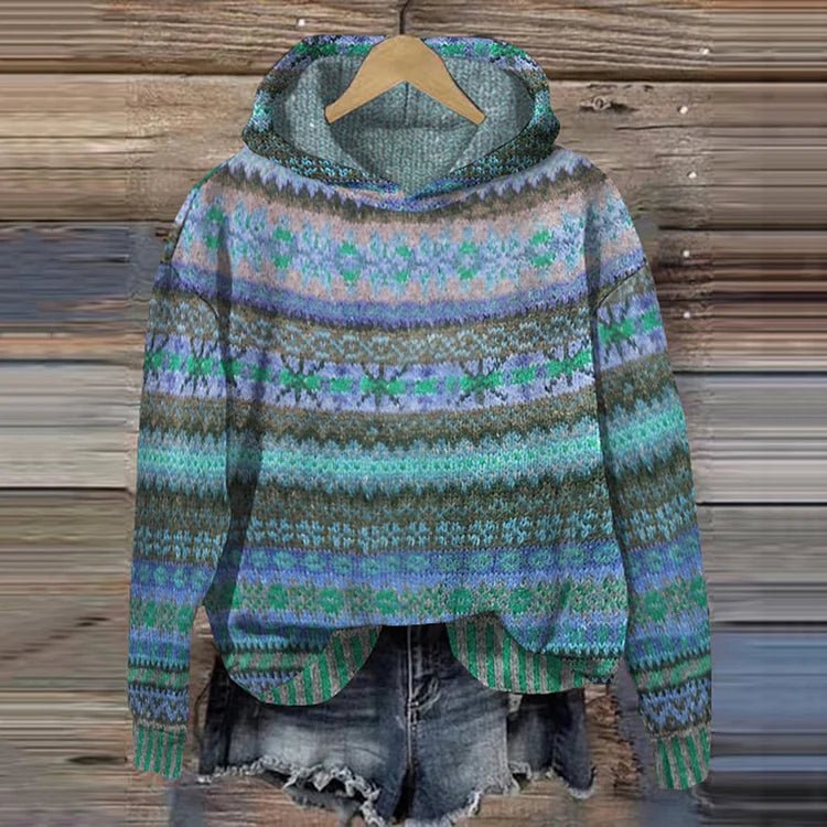 GABRIELLE | ETHNIC RETRO HOODIE - ENVI