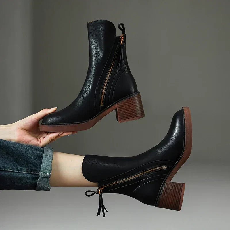 Grace™ | Leather Ankle boots - ENVI