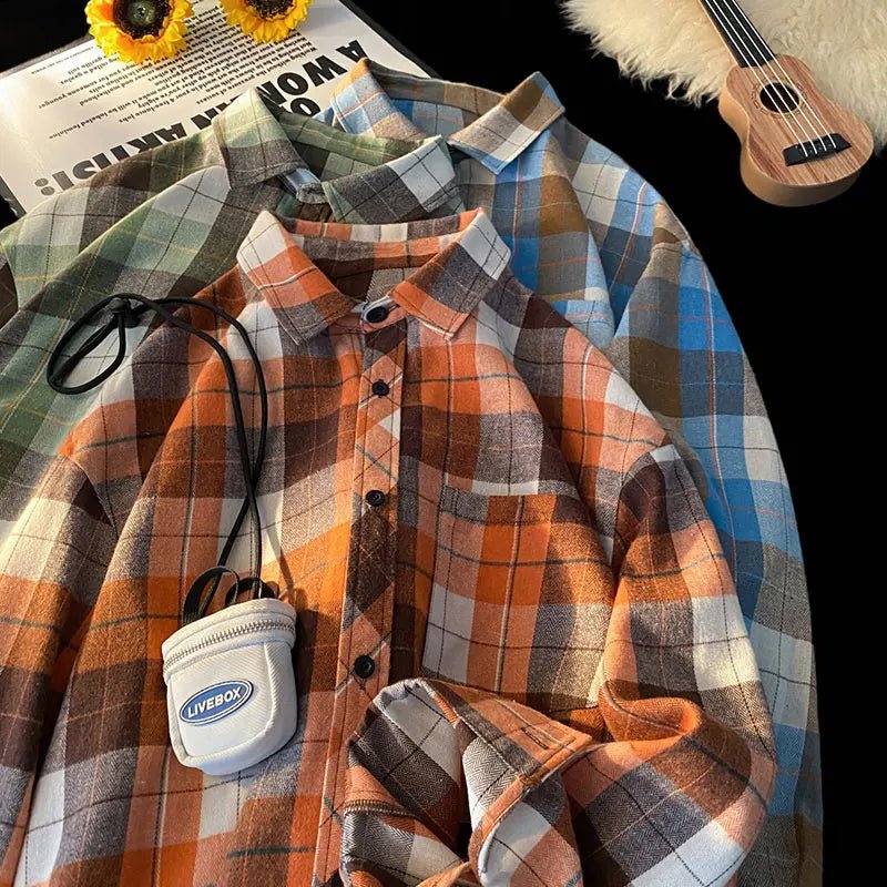 KYLE™ | Classic Men's Plaid Shirt - ENVI