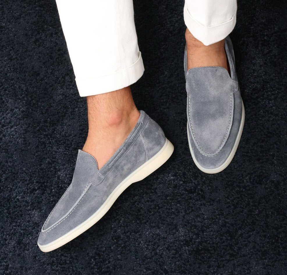 LAURENT™ | Classic men's suede loafers - ENVI