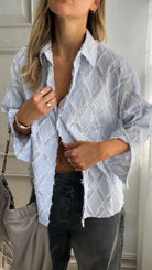 Lyla™ | Distressed Striped Shirt - ENVI