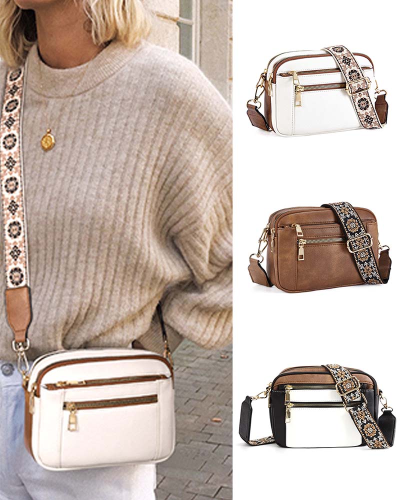 Multifunctional zipper crossbody bag - ENVI