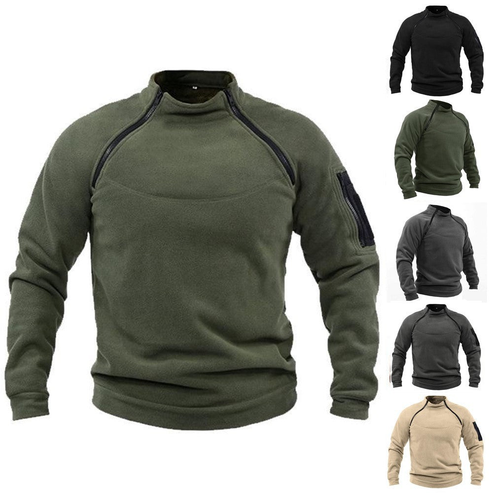 Renard™ | Modern Stand Collar Dual Zip Warm Sweater - ENVI