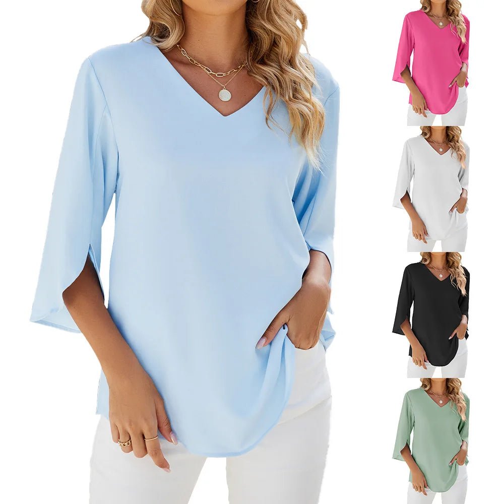 Sophia™ | V-neck blouse - ENVI