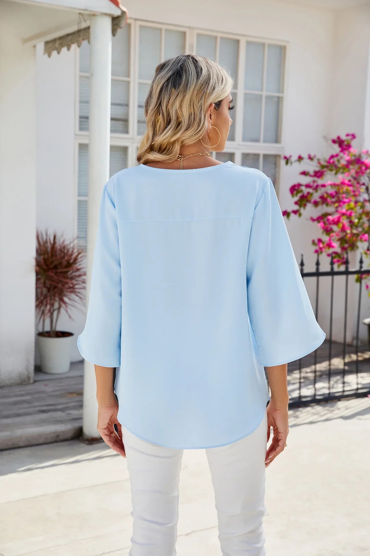 Sophia™ | V-neck blouse - ENVI