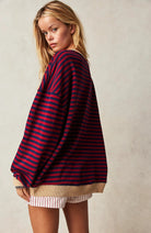 Stacey™ | Oversized Striped Sweater - ENVI