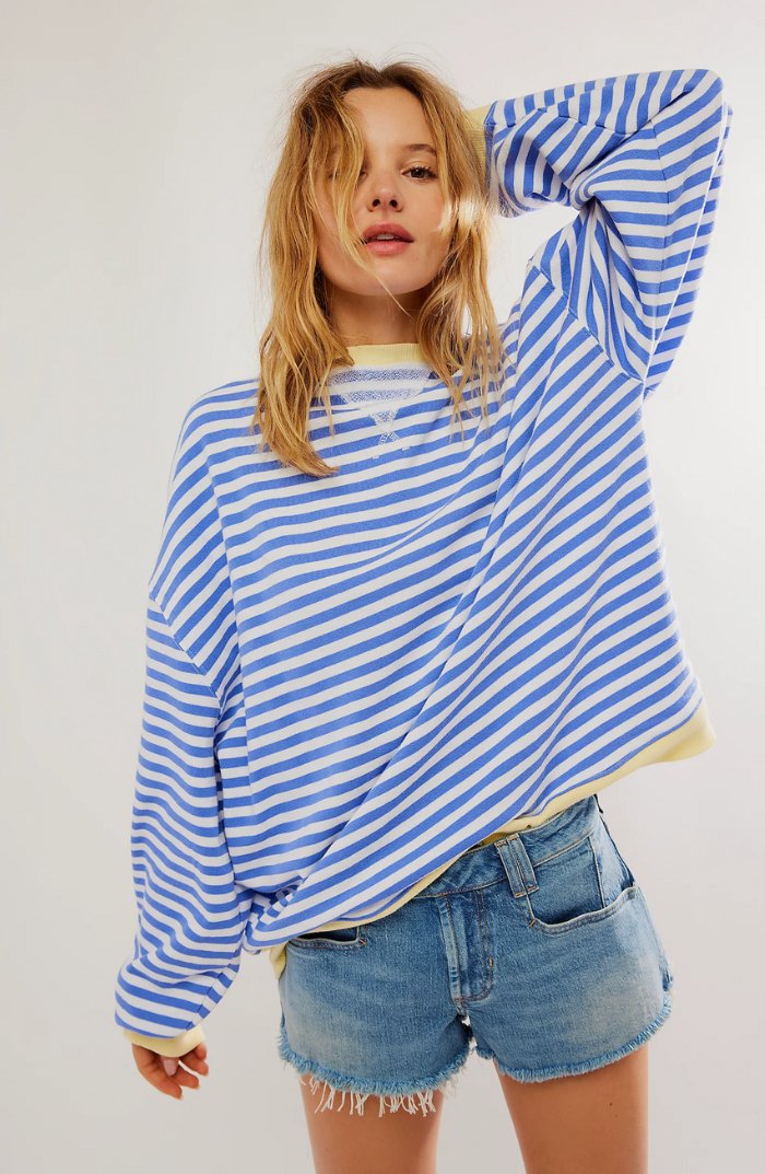 Stacey™ | Oversized Striped Sweater - ENVI