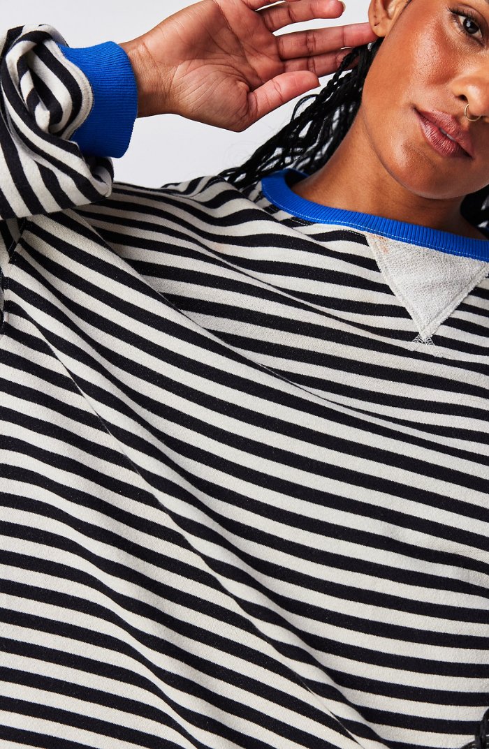 Stacey™ | Oversized Striped Sweater - ENVI