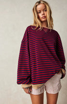 Stacey™ | Oversized Striped Sweater - ENVI